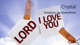  Presentation with sketch pad note book paper - Colorful presentation theme enhanced with trust lorf - lord i love you backdrop and a  colored foreground