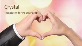  Presentation with catholic wedding - Presentation theme with catholic wedding - hands bride and groom background and a cream colored foreground