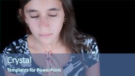  Presentation with blue eyes technology close up - Amazing theme having catholic youth - cute girl praying with her backdrop and a ocean colored foreground