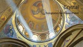  Presentation with israel - PPT layouts consisting of catholicon which the church background and a coral colored foreground