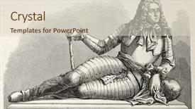  Presentation with antique - Presentation having catinat built by the count background and a soft green colored foreground