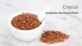  Presentation with gastritis - Beautiful PPT theme featuring cats-claw-bark-herb-used backdrop and a white colored foreground