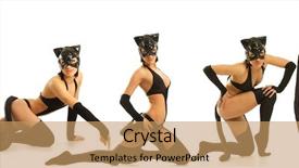  Presentation with hot steam earth - Beautiful presentation theme featuring cats girls - collage of hot beautiful models backdrop and a coral colored foreground