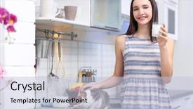  Presentation with cute - Presentation theme enhanced with cats milk - beautiful young woman feeding cute background and a lemonade colored foreground