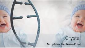  Presentation with blue eyes - Slides featuring caucasian-baby-with-blue-eyes background and a lemonade colored foreground