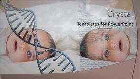  Presentation with blue eyes - Amazing slides having caucasian-baby-with-blue-eyes backdrop and a light gray colored foreground