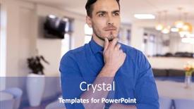  Presentation with blue global - PPT layouts having caucasian-businessman-wearing-blue-shirt background and a ocean colored foreground