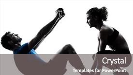  Presentation with abdominal - PPT layouts having caucasian couple man woman personal background and a gray colored foreground