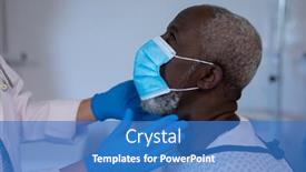  Presentation with african american patient - Amazing theme having caucasian-female-doctor-palpating-lymph backdrop and a teal colored foreground