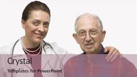  Presentation with black male female fashion - Presentation consisting of caucasian female doctor with arm background and a  colored foreground