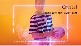  Presentation with orange abstract - 