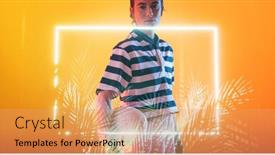  Presentation with orange abstract - 