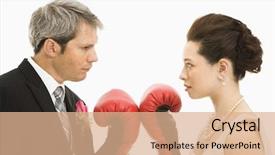  Presentation with bride - Theme consisting of caucasian groom and asian bride background and a  colored foreground