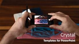  Presentation with epidemic - Beautiful slide deck featuring caucasian-man-spending-time backdrop and a tawny brown colored foreground