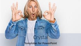  Presentation with long hair man - Beautiful theme featuring caucasian-man-with-blond-long backdrop and a teal colored foreground