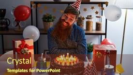  Presentation with happy birthday cake - 