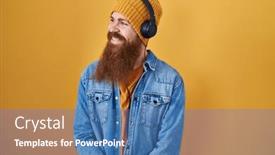  Presentation with music headphones - 