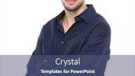  Presentation with leonardo vitruvian man - Slides with caucasian-man background and a ocean colored foreground