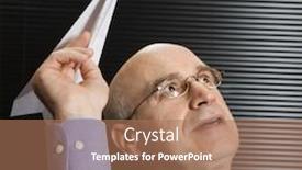  Presentation with aged paper - Beautiful slides featuring caucasian-middle-aged-businessman-playing backdrop and a coral colored foreground