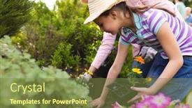  Presentation with daughter - Theme having caucasian-mother-and-daughter-spending background and a tawny brown colored foreground