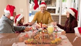  Presentation with multi - Theme with caucasian-multi-generation-family-wearing background and a coral colored foreground