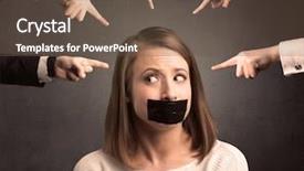  Presentation with multiple sclorosis - Audience pleasing slide set consisting of caucasian multiple business hands pointing backdrop and a  colored foreground