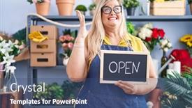  Presentation with woman hands open - 