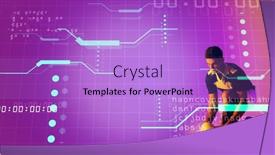  Presentation with machine learning - PPT theme having caucasian-rugby-player-with-ball background and a light blue colored foreground