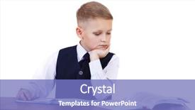  Presentation with school desk - Slide set consisting of caucasian school boy at his desk on white background with copy space - bored student boy reading book or textbook background and a teal colored foreground