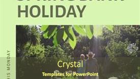  Presentation with walking together - PPT theme having caucasian-senior-couple-walking-amidst background and a tawny brown colored foreground