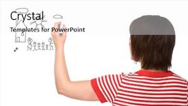  Presentation with full score - Amazing theme having stick figure house - full isolated portrait backdrop and a white colored foreground