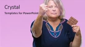  Presentation with anger - Cool new presentation design with  backdrop and a  colored foreground