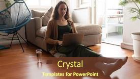  Presentation with epidemic - Theme featuring caucasian-woman-spending-time background and a tawny brown colored foreground