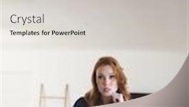  Presentation with lockdown - Slide deck having caucasian-woman-spending-time background and a light gray colored foreground