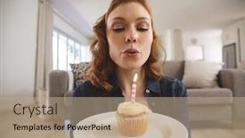  Presentation with lockdown - PPT layouts having caucasian-woman-spending-time background and a coral colored foreground