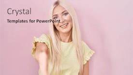  Presentation with pink business - 