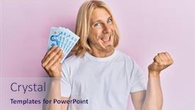  Presentation with thai - Beautiful theme featuring caucasian-young-man-with-long backdrop and a sky blue colored foreground