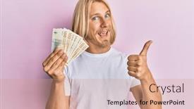  Presentation with long hair man - Cool new presentation with caucasian-young-man-with-long backdrop and a coral colored foreground