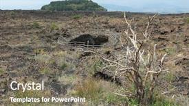  Presentation with caves - Cool new PPT layouts with three angel's caves cauldron backdrop and a gray colored foreground