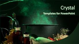  Presentation with scary halloween - Slide deck with energy efficiency - diode lamps and compact fluorescent background and a light gray colored foreground.