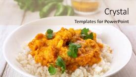  Presentation with cauliflower - Cool new slide set with cauliflower and lentil curry served backdrop and a lemonade colored foreground