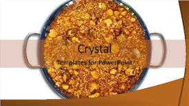  Presentation with cauliflower - Cool new slide deck with cauliflower and pork ribs paella backdrop and a gold colored foreground