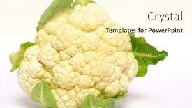  Presentation with cauliflower - Amazing presentation having  backdrop and a  colored foreground