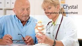  Presentation with pain points - Cool new presentation theme with cause of his pain backdrop and a coral colored foreground