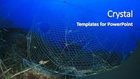  Presentation with fishing net - Beautiful presentation featuring causes environmental problem and pollution backdrop and a dark gray colored foreground