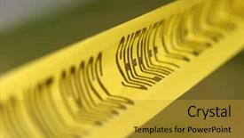  Presentation with caution tape yellow - Cool new presentation with caution do not cross tape backdrop and a gold colored foreground