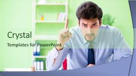  Presentation with erasmus project - Slide deck featuring caution lines - young male architect working background and a  colored foreground