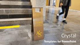  Presentation with caution - PPT layouts with caution-slippery-floor-sign background and a gray colored foreground