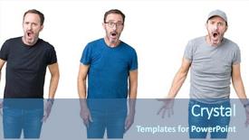  Presentation with collage of a forest - Audience pleasing PPT theme consisting of cautious - collage of handsome senior man backdrop and a  colored foreground