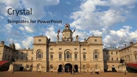  Presentation with royal - Presentation theme enhanced with  background and a  colored foreground